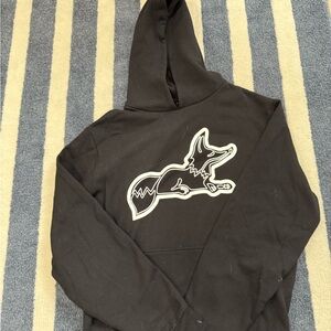 Akoo black Hoodie with Fox Graphic